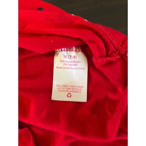 No Boundaries Juniors Medium Star Pattern V-Neck Red Short Sleeve Shirt America - Picture 4 of 4